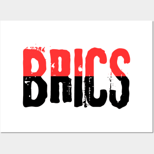 Group of countries united in the BRICS group Posters and Art